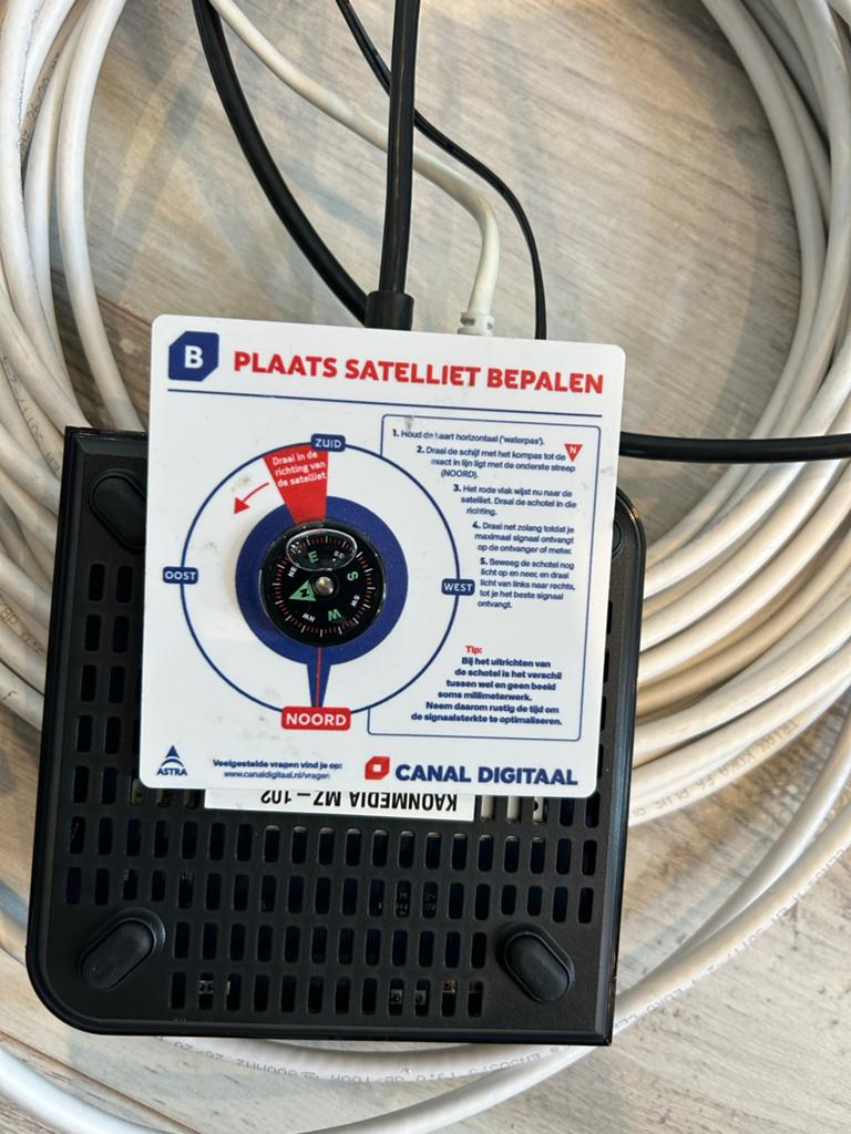 Canal Digitaal schotelantenne set met ontvanger, Ophalen, Gebruikt, (Schotel)antenne, Overige merken
