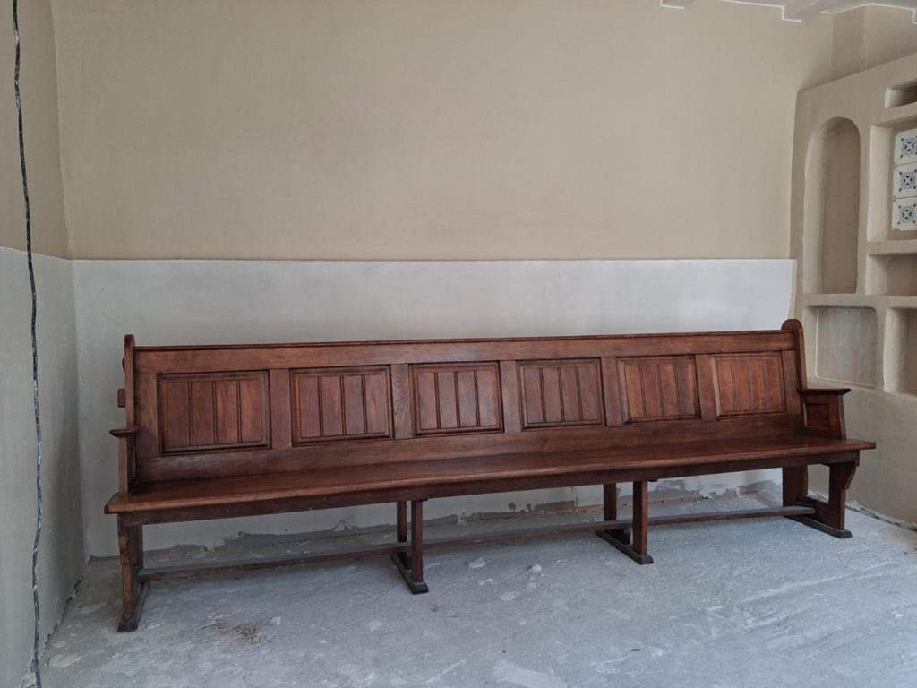 Massief houten eettafel bank 300 cm, Ophalen of Verzenden