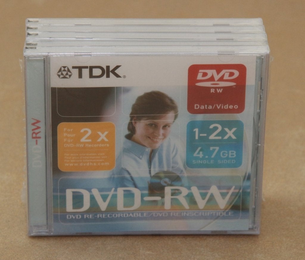TDK DVD-RW 5 stuks, Computers en Software, Herschrijfbaar, Ophalen of Verzenden, Dvd, Nieuw