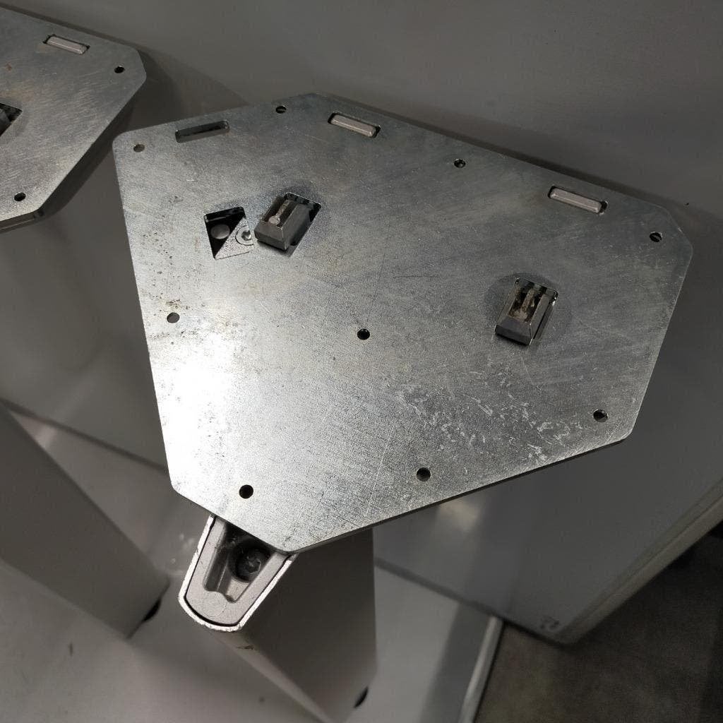 Brunner bureaupoten - tafelpoten - klikbaar - set van 4, Ophalen of Verzenden, Gebruikt