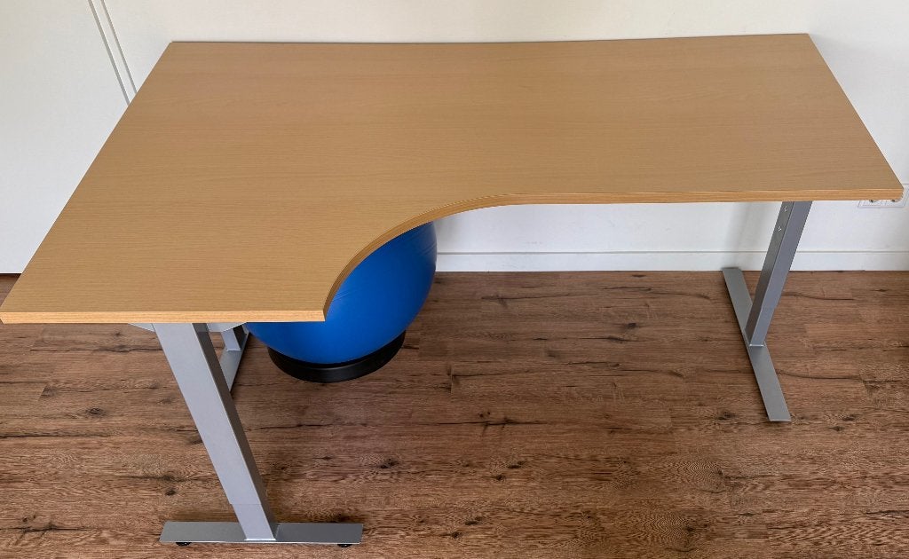 Hoekbureautafel te koop, Ophalen, Gebruikt, 120 cm, Hout