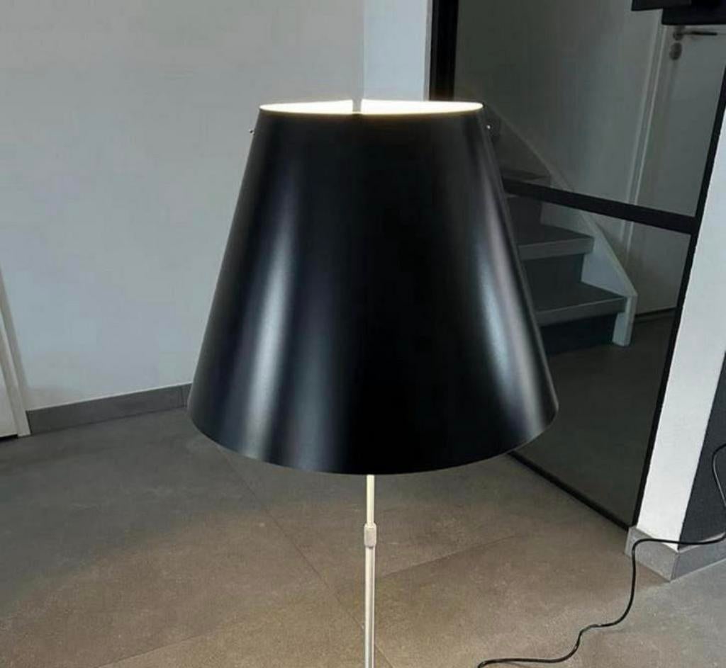 Costanza Luceplan touch dimbare design tafellamp gunmetal, Ophalen of Verzenden, Zo goed als nieuw