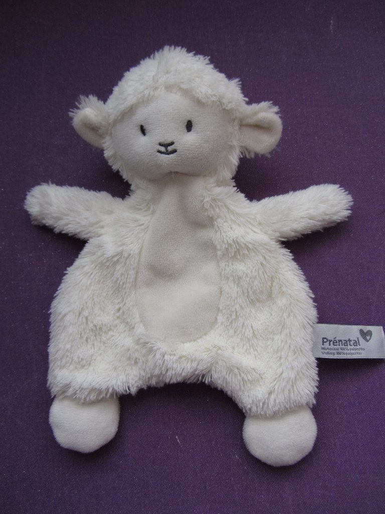 PRÉNATAL Knuffeldoekje SCHAAP. 25 CM. WIT  **Nieuw**, Prénatal, Overige typen, Nieuw, Ophalen of Verzenden