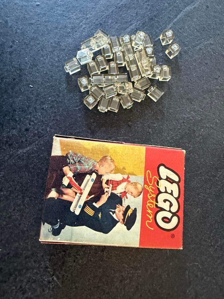 Vintage Lego System Set 222 met Transparante Stenen, Gebruikt, Overige thema's, Lego, Ophalen of Verzenden