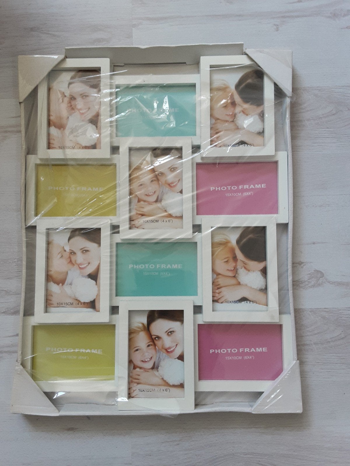 Nieuw fotolijst voor 9 foto's - wit, Huis en Inrichting, Woonaccessoires | Lijsten, Ophalen, Overige materialen, Hangend, Nieuw