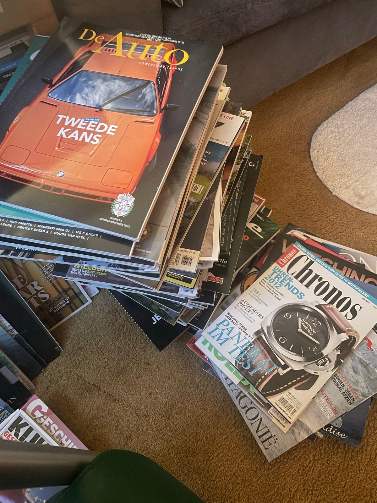 Diverse tijdschriften: Auto, Horloges, Geschiedenis, Ophalen, Gelezen, Overige typen