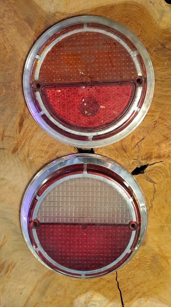 ronde achterlichtlenzen/glazen klassieke Opel Rekord B, EU, Gebruikt, EU, Opel