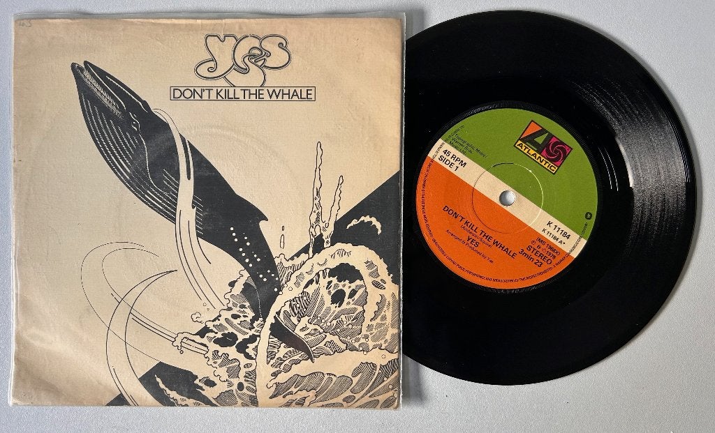 7# YES - Don't kill the whale (VG+/EX), Ophalen of Verzenden, Zo goed als nieuw, 7 inch, Rock en Metal