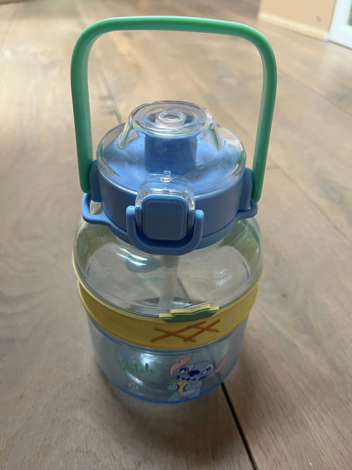 Miniso Disney Stitch drinkfles met rietje - BPA-vrij, Ophalen of Verzenden, Zo goed als nieuw