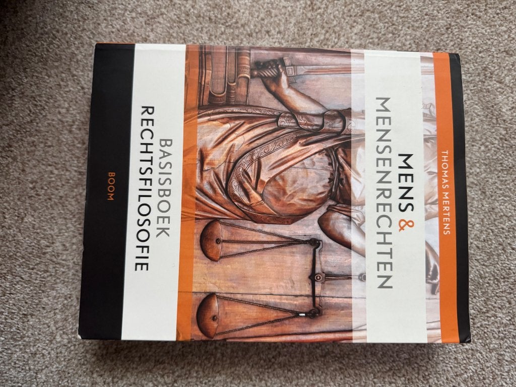 Mens& mensenrecht; basisboek rechtsfilosofie, Boeken, Boom, Ophalen of Verzenden, Zo goed als nieuw, Nederlands