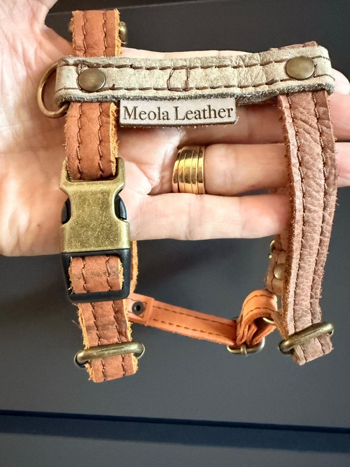 Hondentuigje met riem van zacht Meola Leather (Nieuw), Ophalen of Verzenden, Nieuw