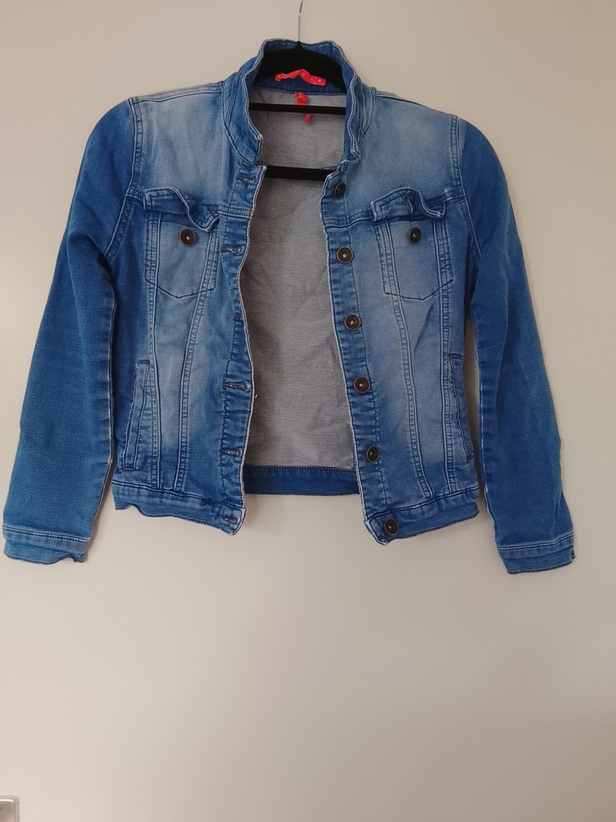 Spijkerjasje maat 146/152, Kinderen en Baby's, Kinderkleding | Maat 152, Ophalen of Verzenden, Gebruikt, Jongen of Meisje, Jas