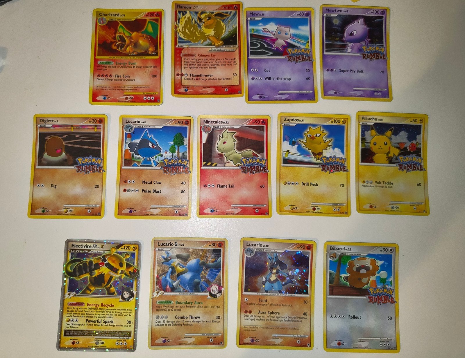 Diverse pokemon kaarten, Ophalen of Verzenden, Gebruikt, Meerdere kaarten, Foil