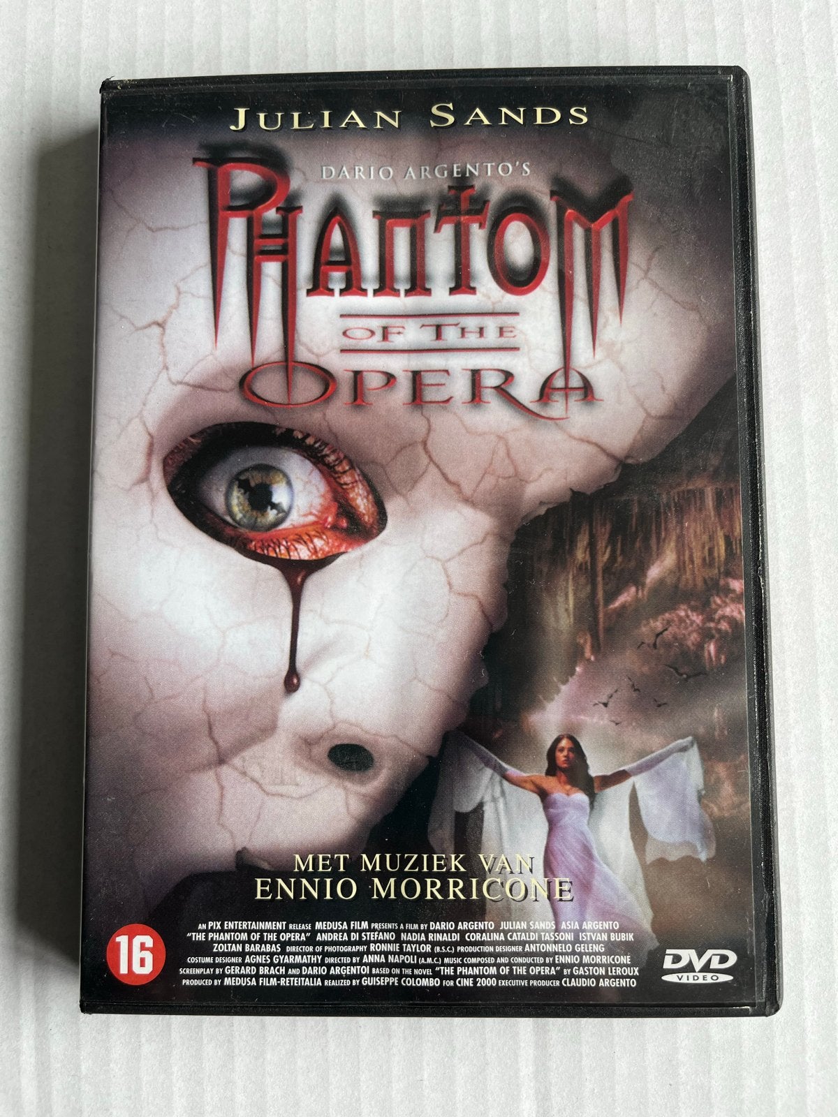 Dario Argento's Phantom of the Opera DVD, Cd's en Dvd's, Vanaf 16 jaar, Ophalen of Verzenden, Gebruikt, Horror-komedie