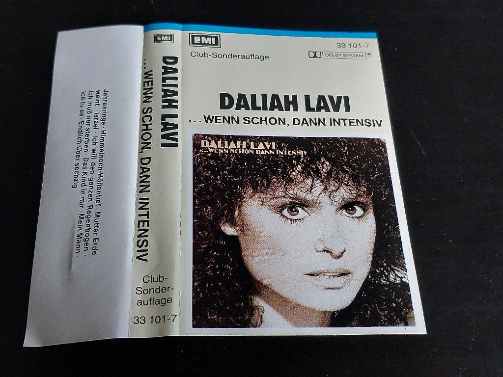 DALIAH LAVI - WENN SCHONN, DANN INTENSIV (MC), 1 bandje, Ophalen of Verzenden, Zo goed als nieuw, Origineel