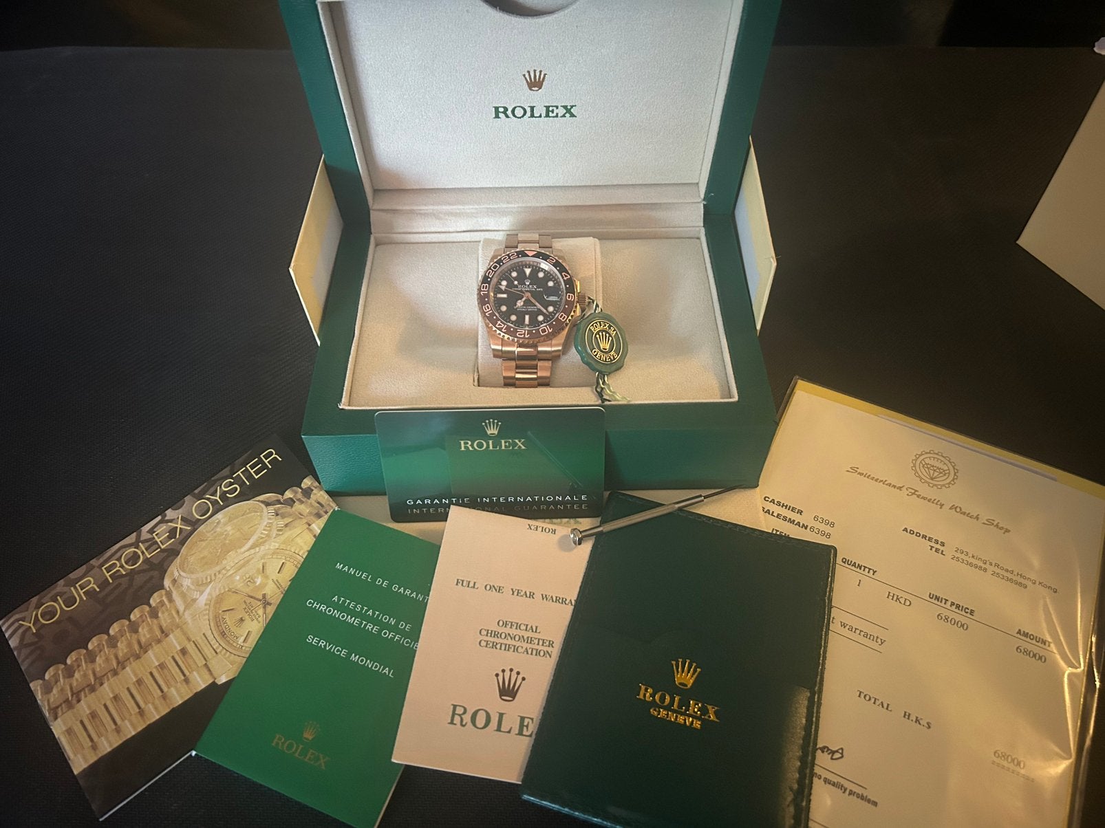Rolex gmt master II root beer, Ophalen of Verzenden, Staal, Overige merken