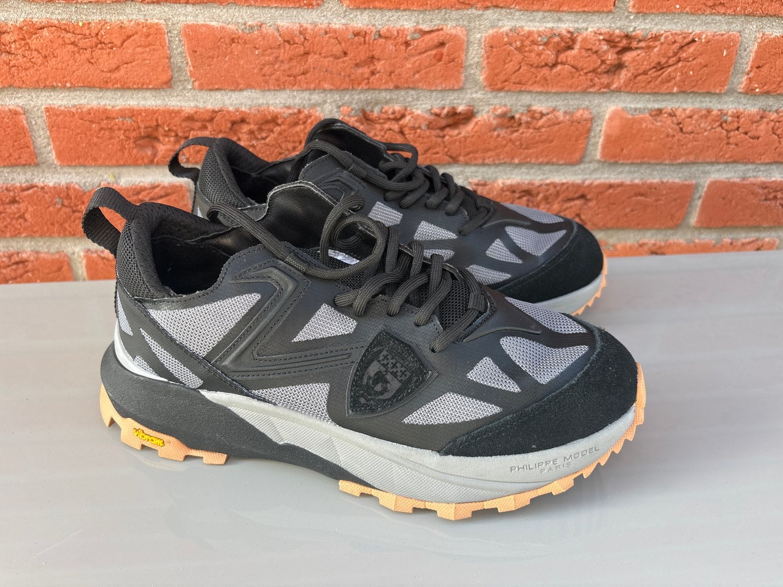 Philippe Model Paris Sneakers - Zwart/Grijs, Zwart, Ophalen of Verzenden, Sneakers of Gympen, Zo goed als nieuw