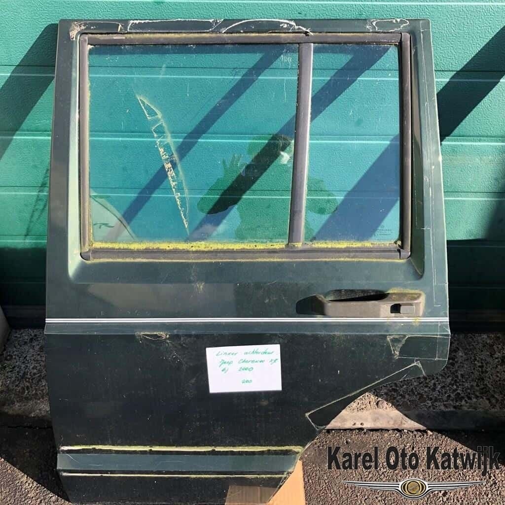 Achterdeur links Jeep Cherokee XJ Groen, Auto-onderdelen, Carrosserie en Plaatwerk, Gebruikt, -, Deur, -