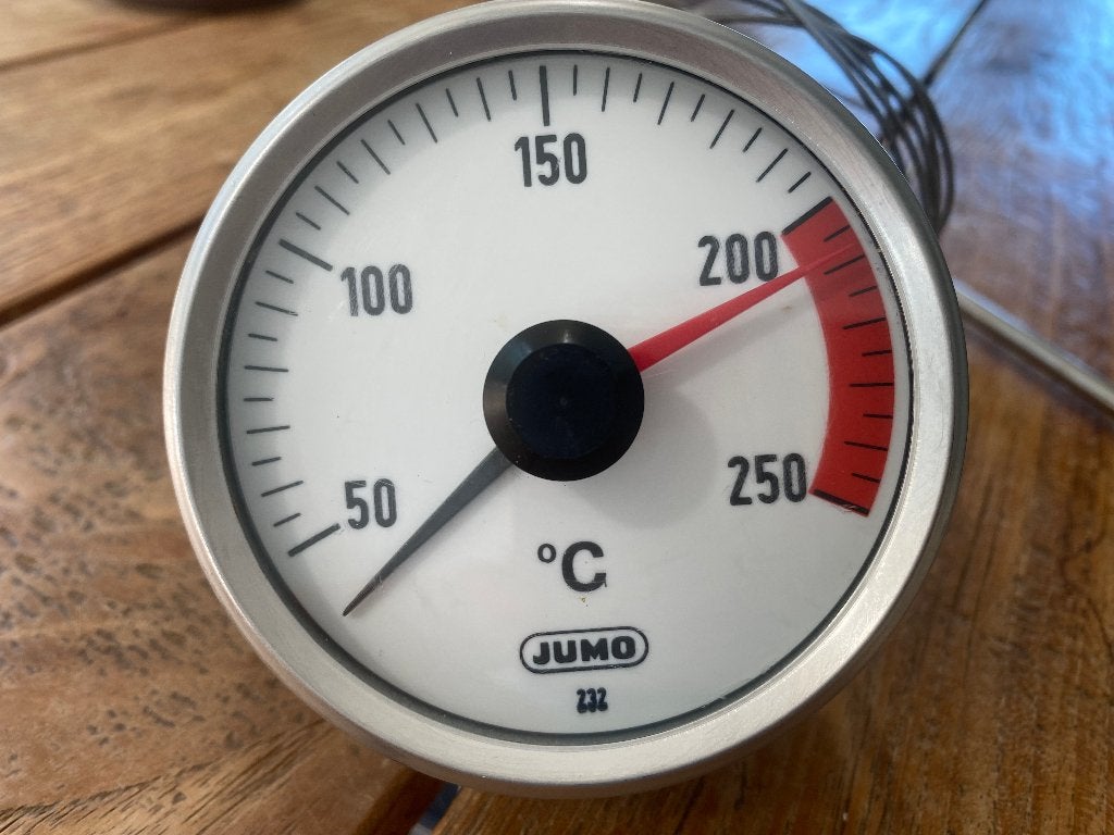 Klok voor Smitto visbakoven / vis frituur - JUMO - zgan, 4 liter of meer, Ophalen of Verzenden, Zo goed als nieuw