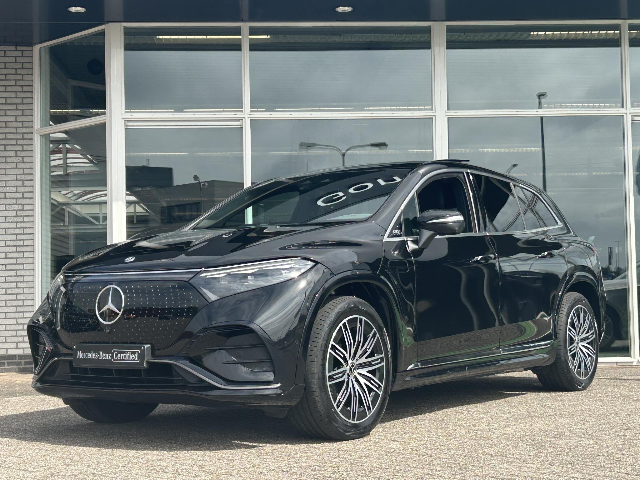 Mercedes-Benz EQS SUV 450 4MATIC AMG Line | Panoramadak | Ai, Auto's, Automaat, Stof, Zwart, Origineel Nederlands