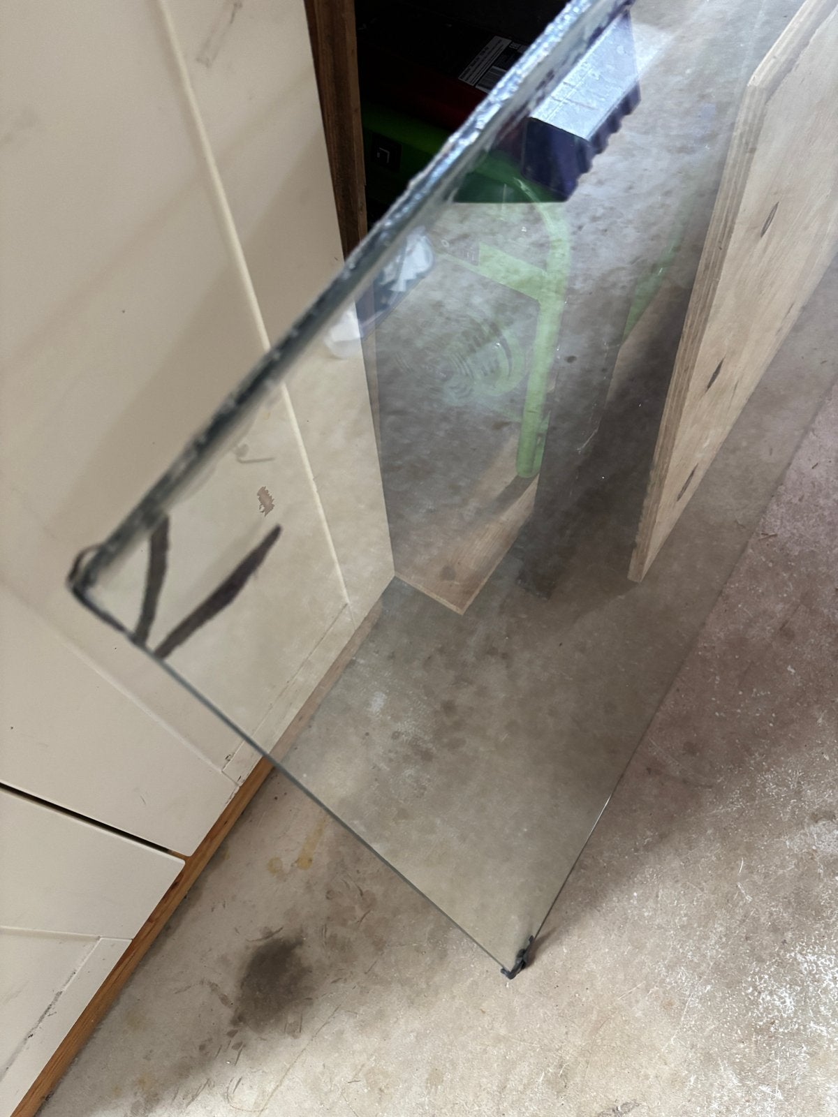 Glazen douchewand 93x210 cm 8mm dik, Ophalen, Gebruikt