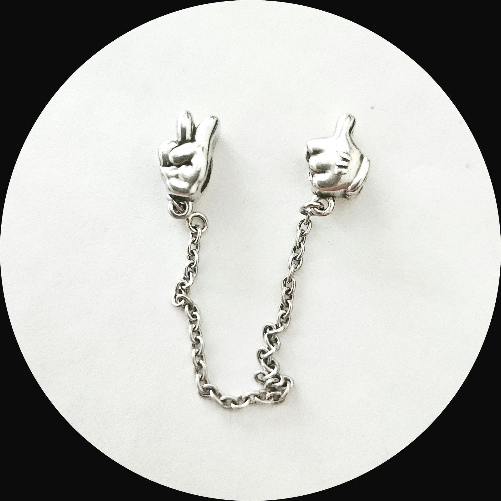 Pandora Disney Veiligheidsketting 8 cm Mickey 797172, Gebruikt, Pandora, Ophalen of Verzenden, 1 bedel