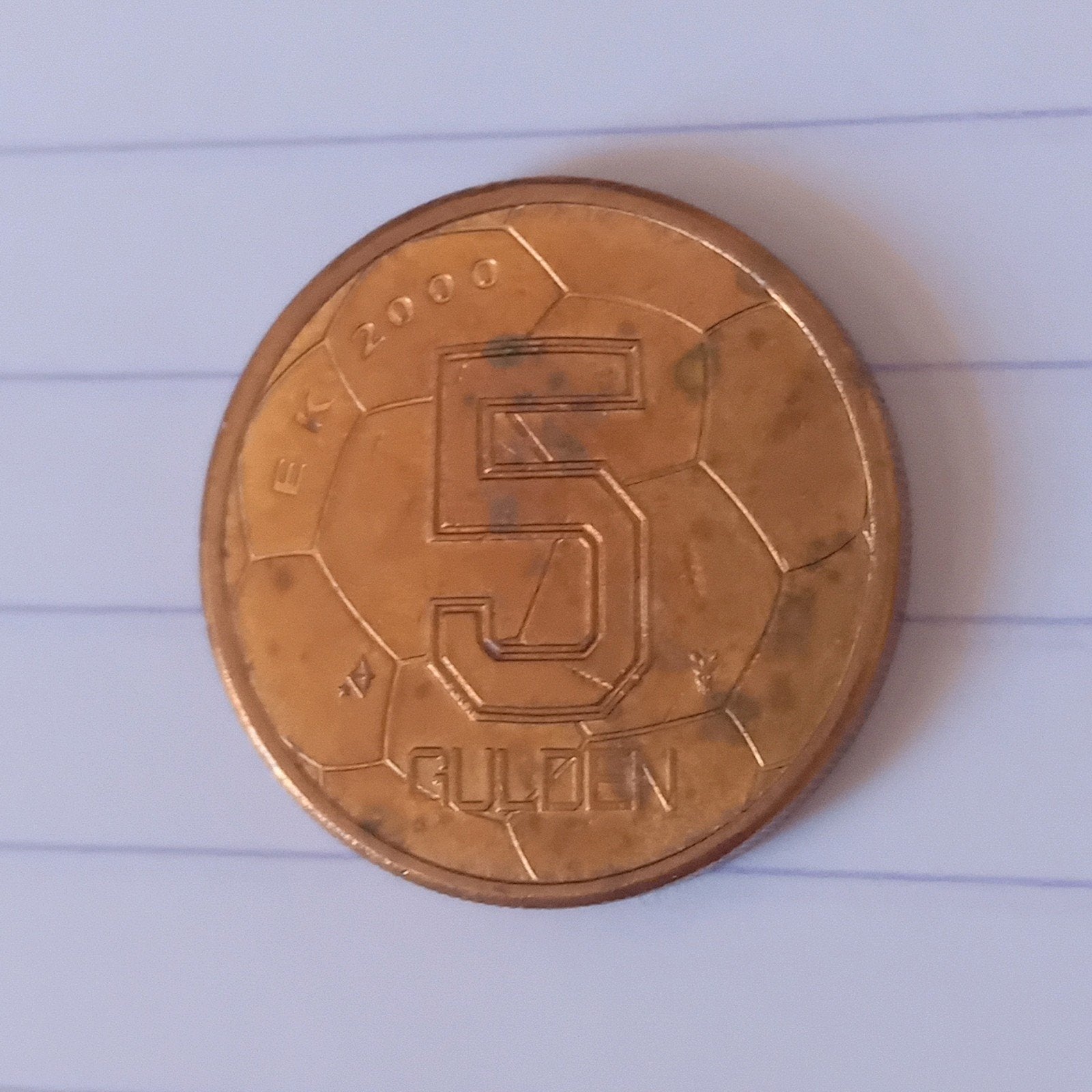 EK vijfje 2000 - 5 Gulden munt Koningin Beatrix, Ophalen of Verzenden, Koningin Beatrix, 5 gulden, Losse munt