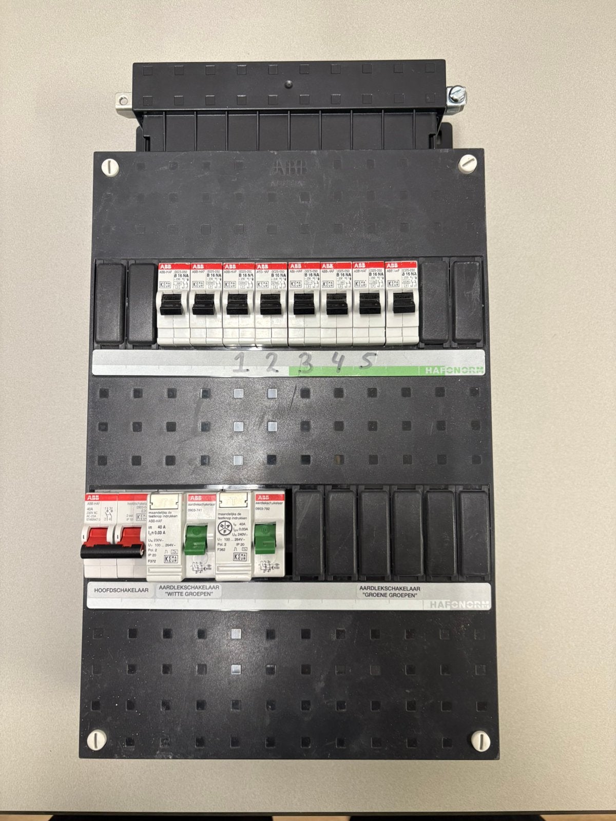 ABB groepenkast 1-fase met 8 groepen, Gebruikt, Ophalen of Verzenden, Abb, Abb
