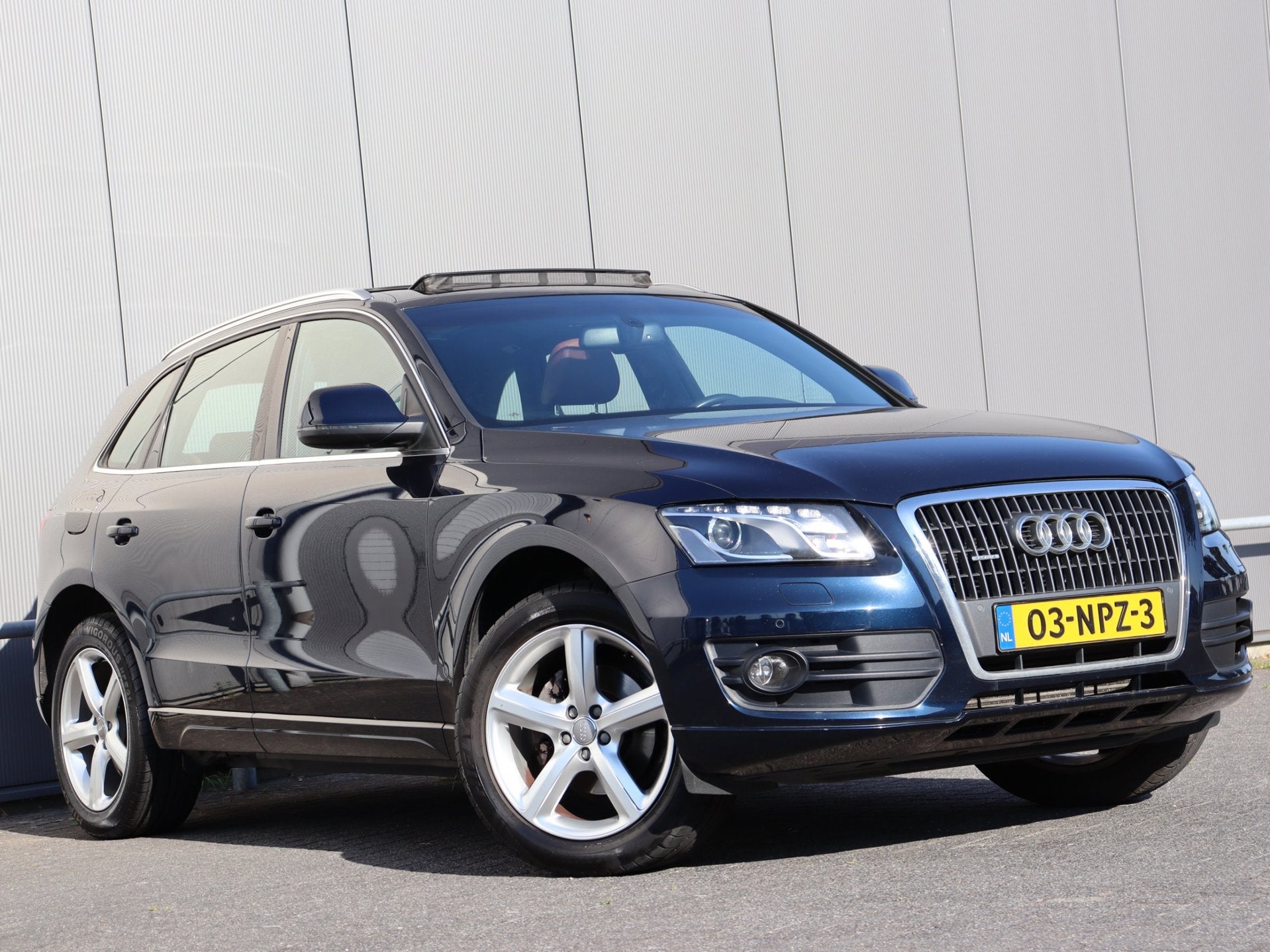 Audi Q5 2.0 TFSI quattro Pro Line Navi Leer Panoramadak, Auto's, Automaat, Gebruikt, 4 cilinders, Blauw