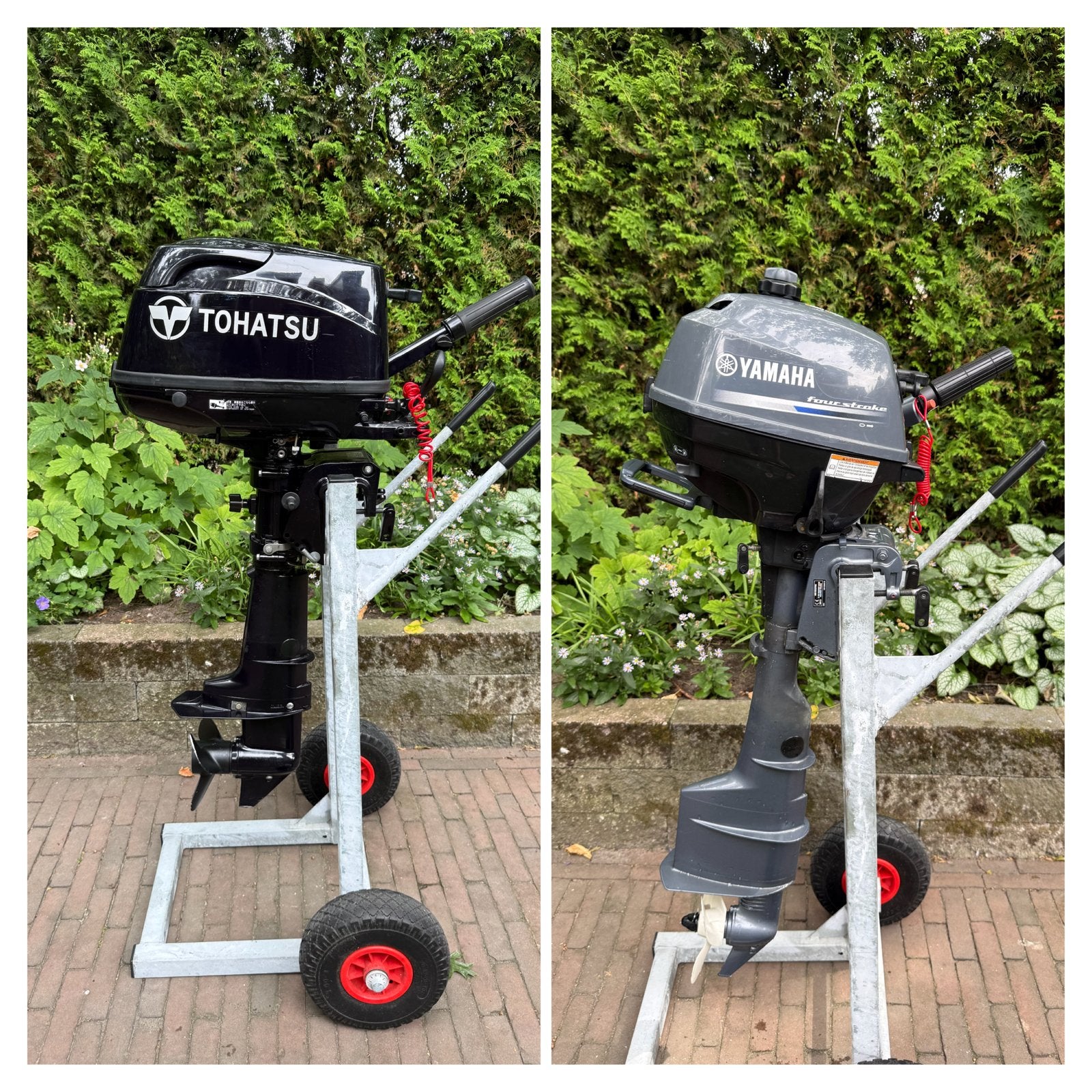 Tohatsu, 5 pk, buitenboordmotor, mercury, yamaha, 2,5pk, Watersport en Boten, Ophalen, 5 tot 10 pk, Zo goed als nieuw, Buitenboordmotor