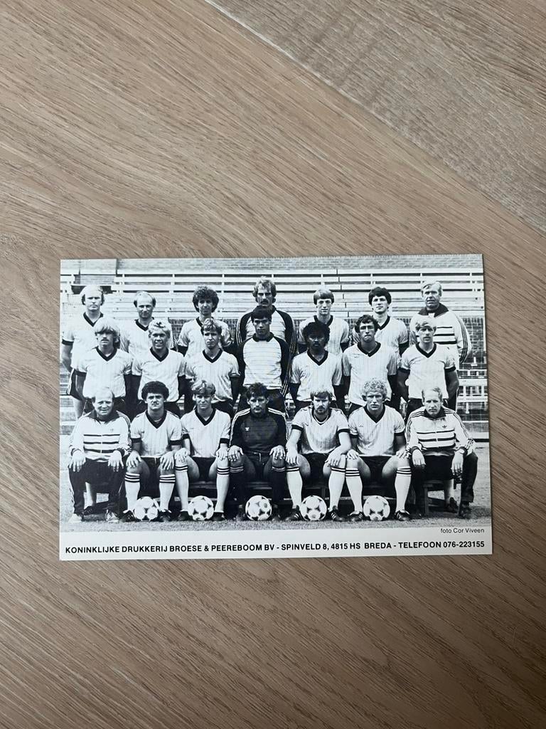 NAC Breda oud elftal kaart, Ophalen of Verzenden, NAC Breda, Spelerskaart