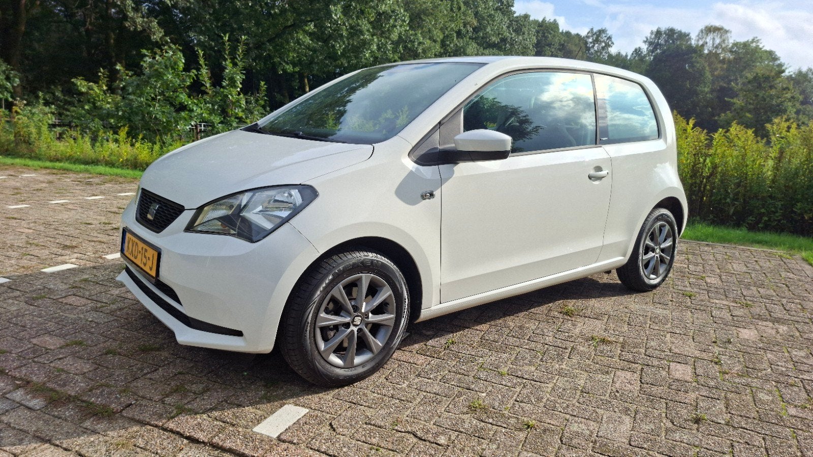 Seat Mii 1.0 airco, cruise, pdc, stoelverw.+grote beurt!, Auto's, Voorwielaandrijving, Stof, 4 stoelen, Mii