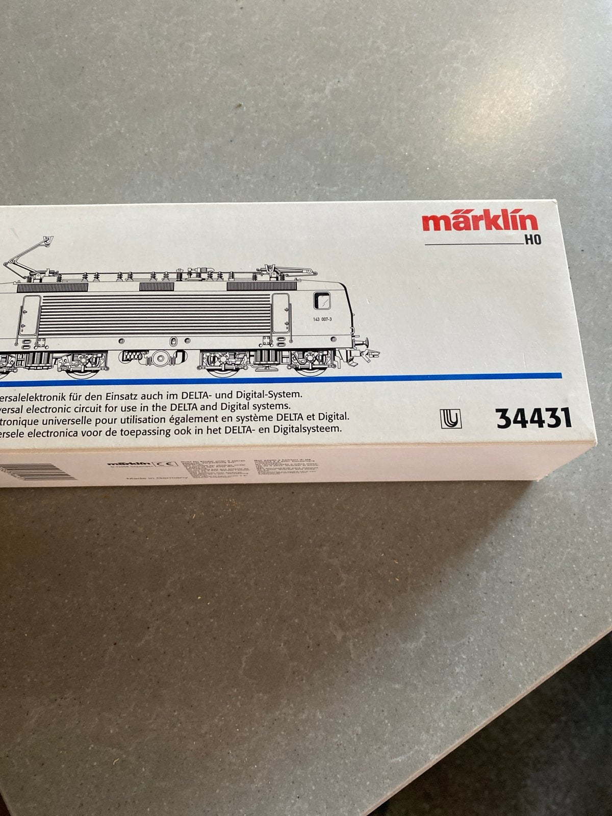 Märklin H0 Locomotief DB 143 007-3 -, Wisselstroom, Gebruikt, Locomotief, Ophalen of Verzenden