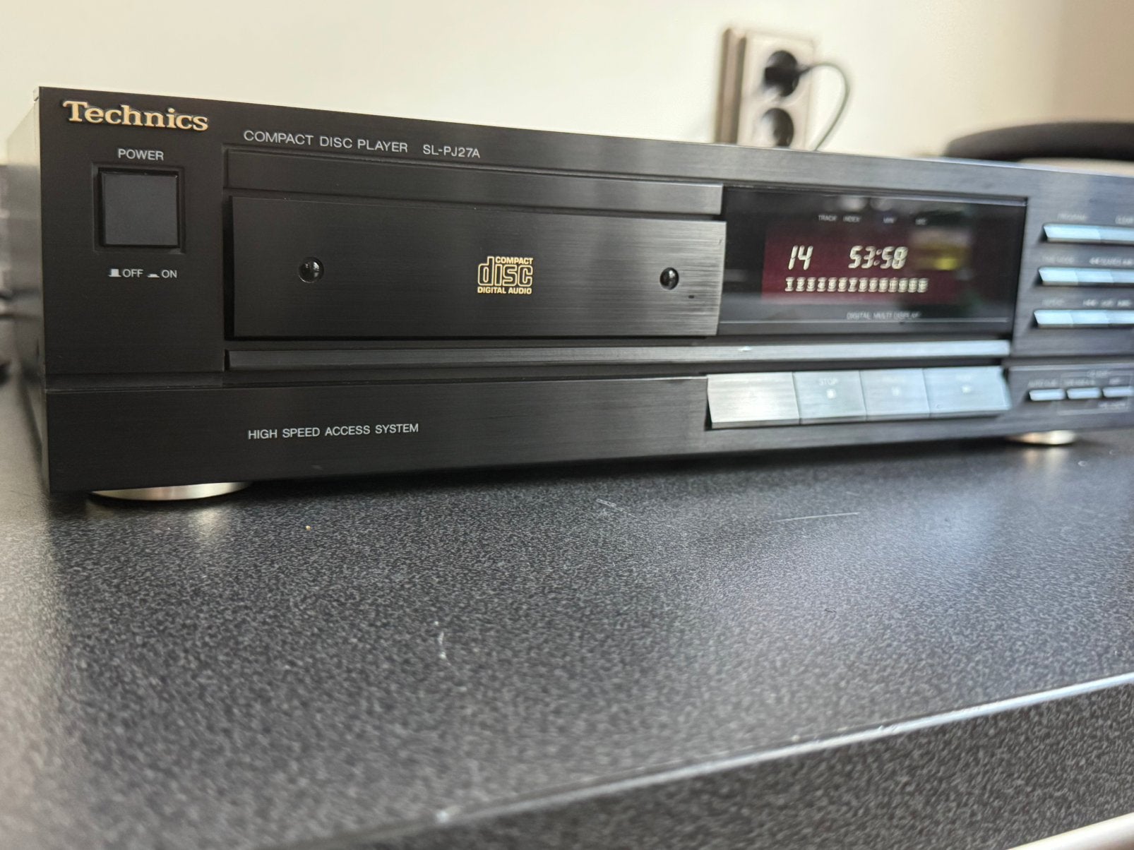 Technics SL-PJ27A Compact Disc Speler - Vintage CD-speler, Ophalen, Gebruikt, Technics