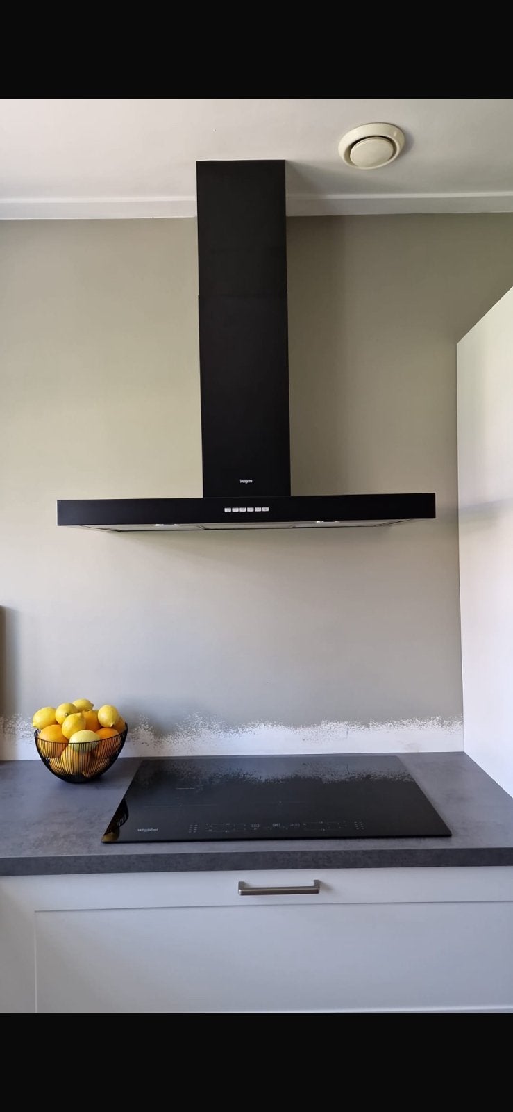 Pelgrim Afzuigkap 90cm, Witgoed en Apparatuur, Afzuigkappen, Ophalen, Wandschouwkap, Motor, Zo goed als nieuw
