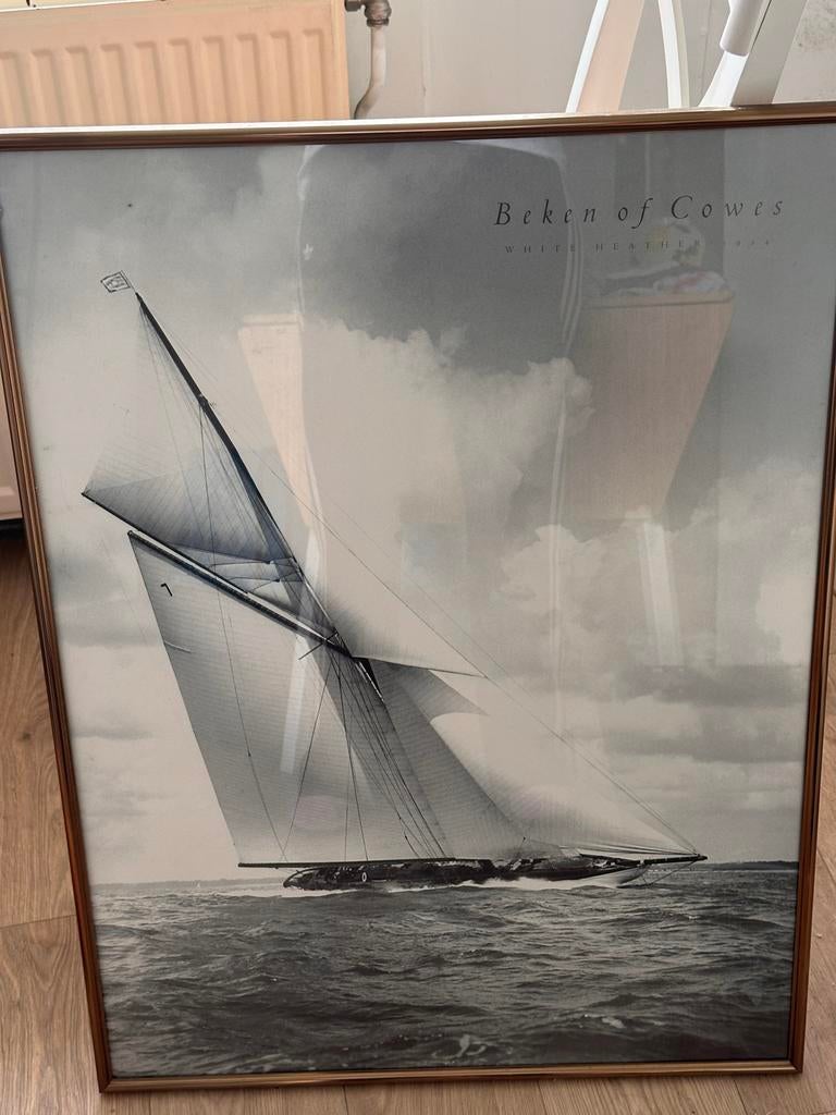 Schilderij messing wissellijst met poster, Ophalen