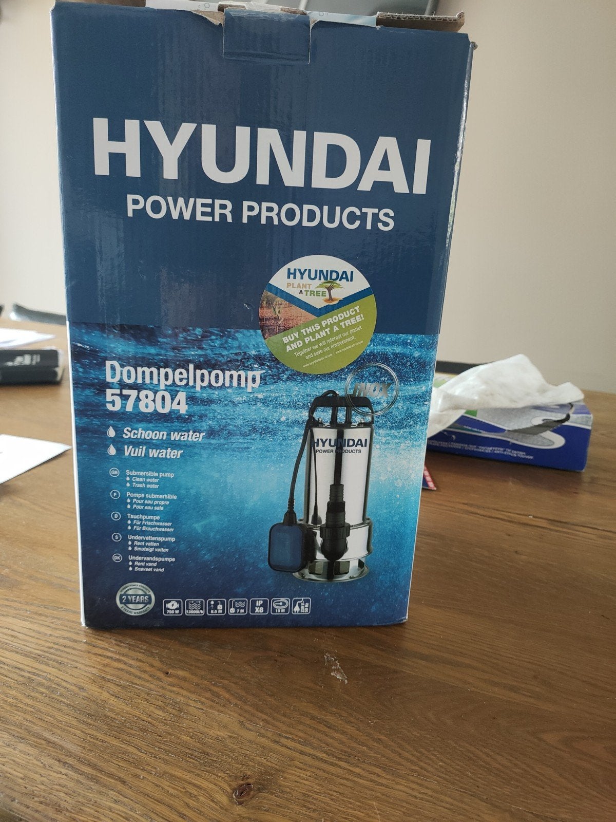Hyundai Dompelpomp 57804 - Schoon en Vuil Water, Ophalen of Verzenden