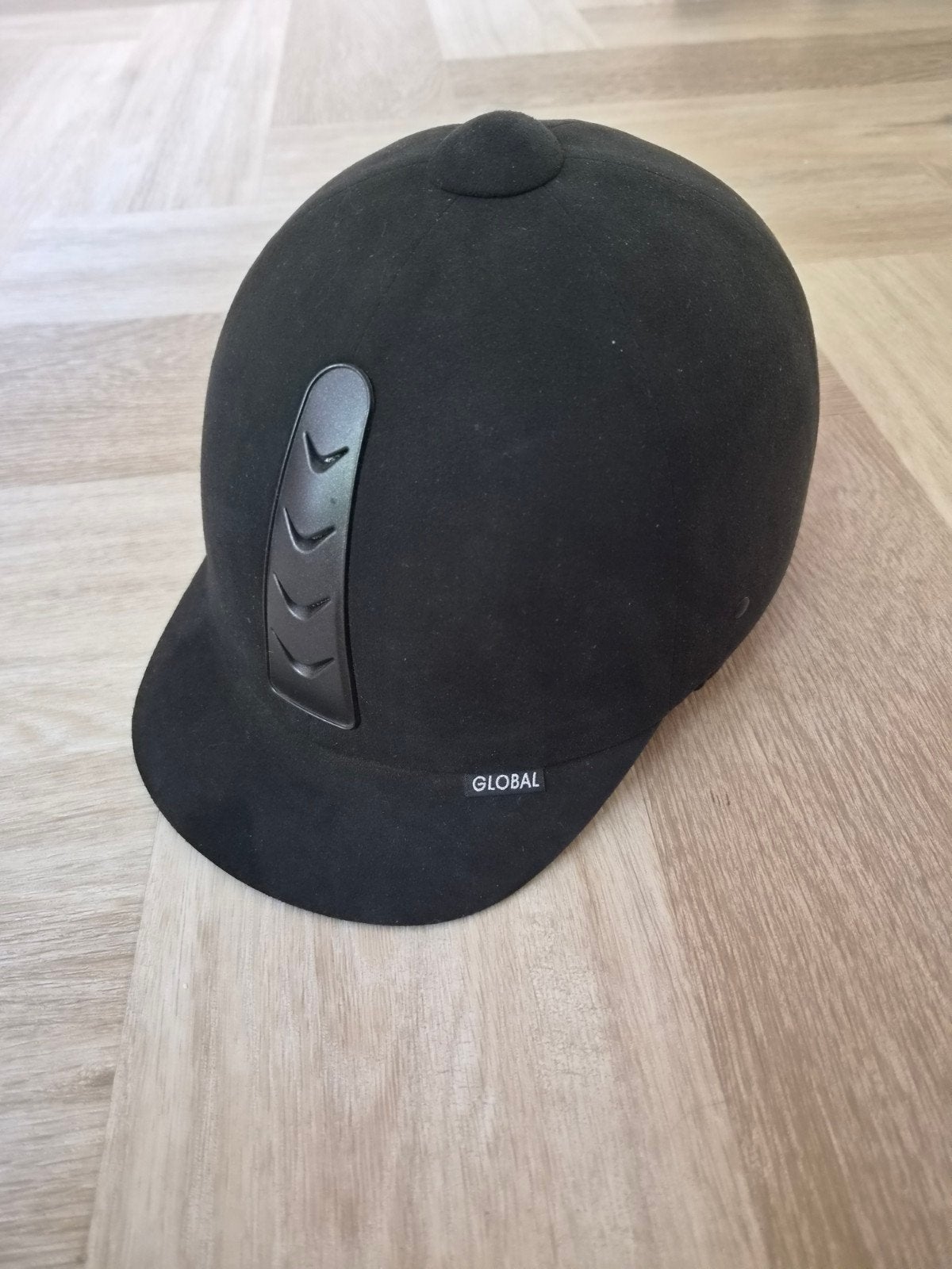 Paardrij cap / paardrijcap, Dieren en Toebehoren, Paardrijkleding, Ophalen, Zwart, Inclusief opbergtas