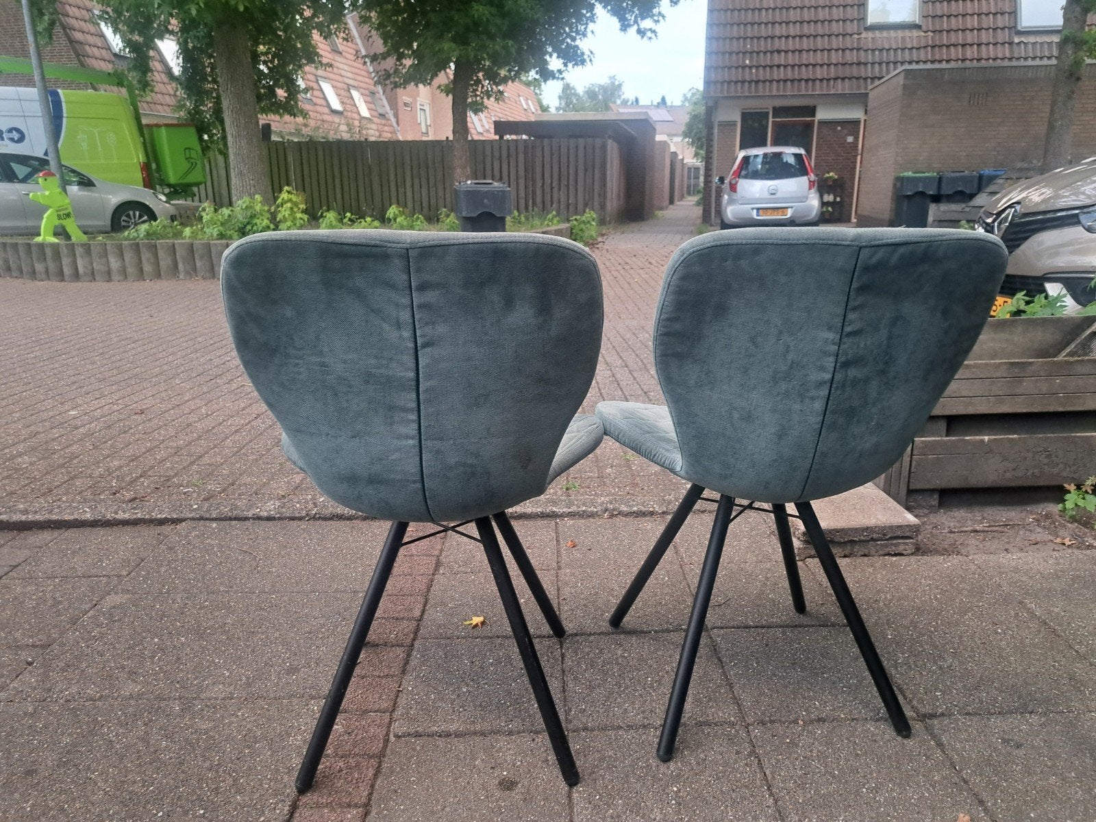 Gratis: 2 stoelen voor keuken of kamer, Gebruikt, Twee, Overige kleuren, Ophalen of Verzenden