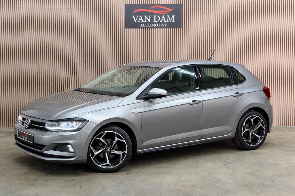 Volkswagen Polo 1.0 TSI R-Line 2019 DSG LED CRUISE NAVI PDC, Stof, Gebruikt, 116 pk, Bedrijf