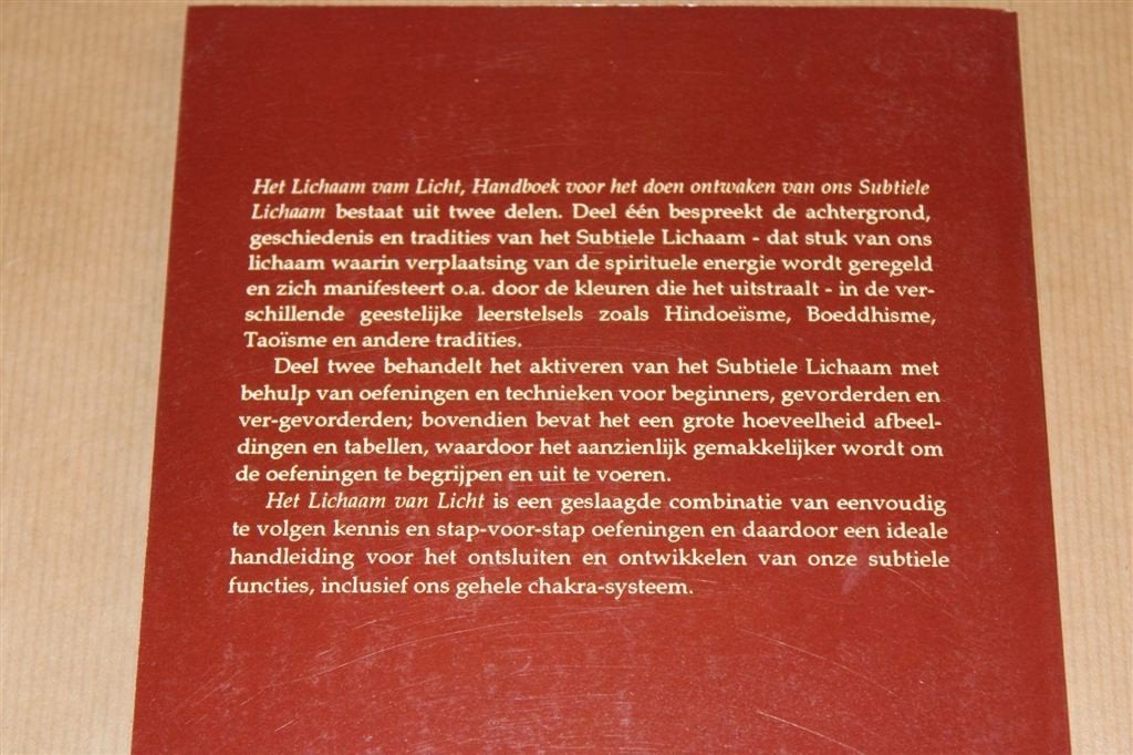 Het Lichaam van Licht — Handboek voor het Subtiele Lichaam, Boeken, Ophalen of Verzenden, Gelezen, Overige onderwerpen, Achtergrond en Informatie