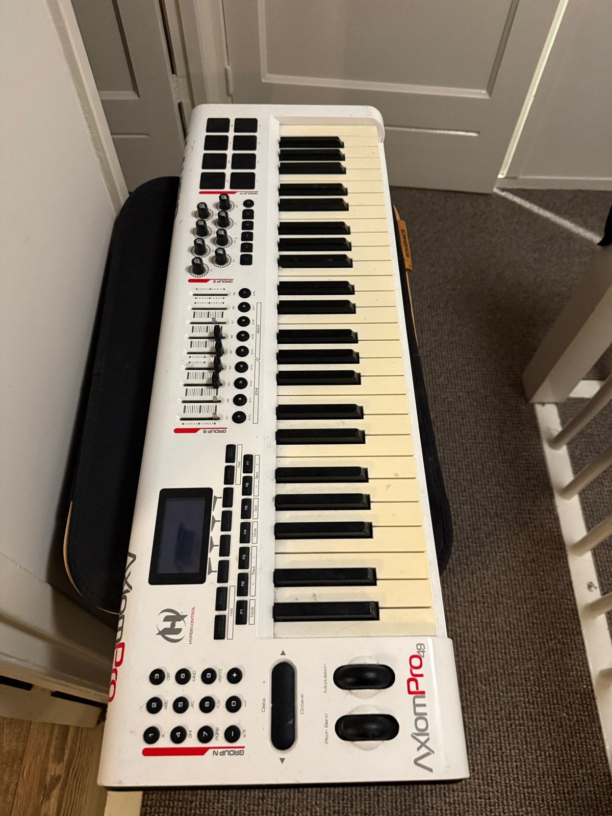 M-Audio Axiom Pro 49 MIDI Keyboard Controller, Gebruikt, Ophalen of Verzenden, Aanslaggevoelig, 49 toetsen