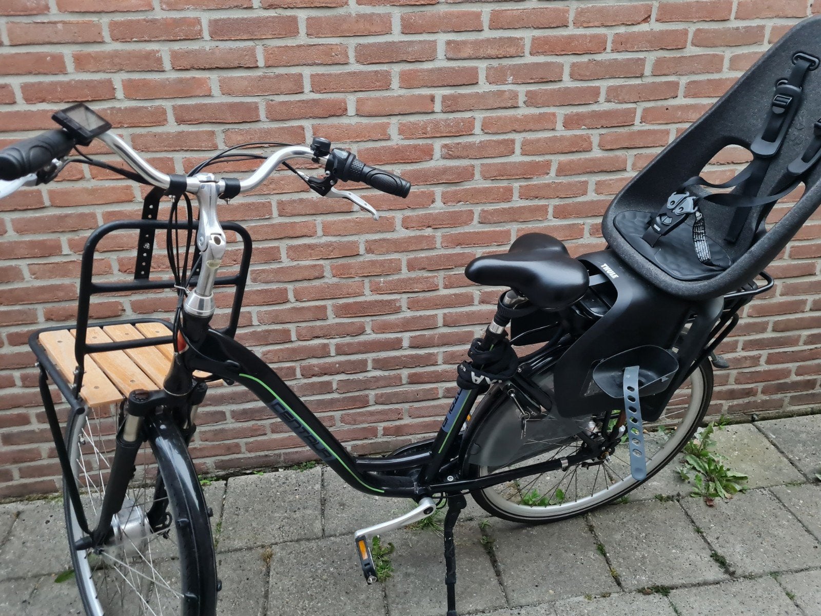 Centaur elektrische fiets met voordrager en kinderzitje, Overige merken, Gebruikt, Ophalen of Verzenden, 51 tot 55 cm