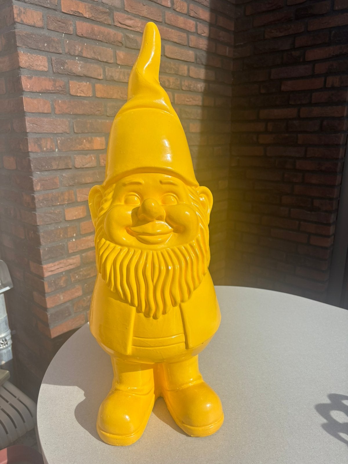 Tuinkabouter geel, Ophalen, Zo goed als nieuw