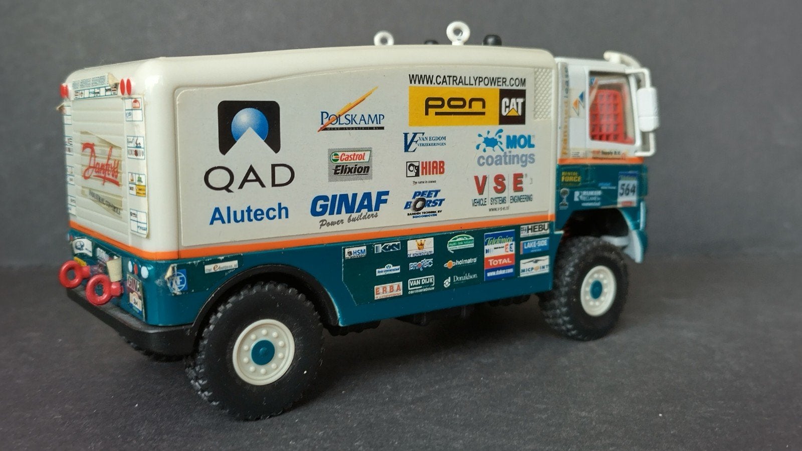 Daf Ginaf Dakar 1:43 Pol, Hobby en Vrije tijd, Modelauto's | 1:43, Overige merken, Auto, Verzenden, Zo goed als nieuw