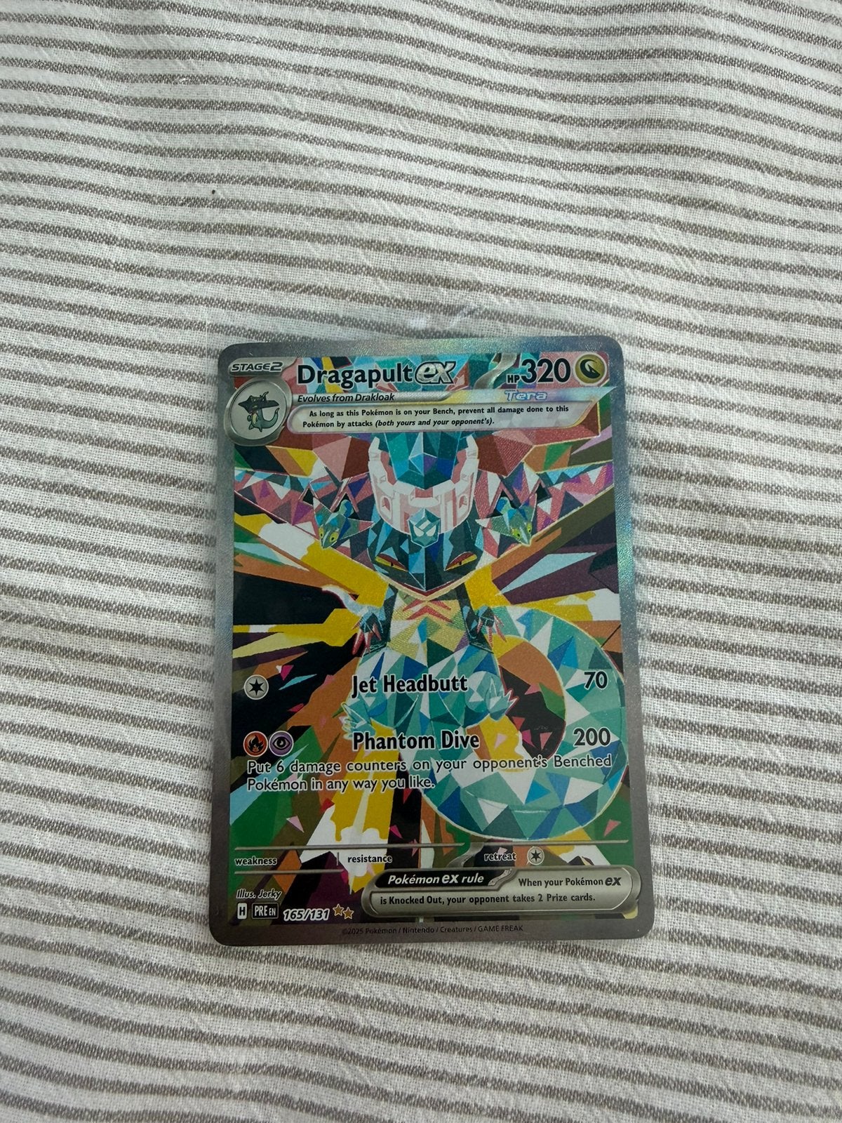Pokémon Dragapult EX (PRE 165) | Prismatic Evolutions, Ophalen of Verzenden, Nieuw, Losse kaart