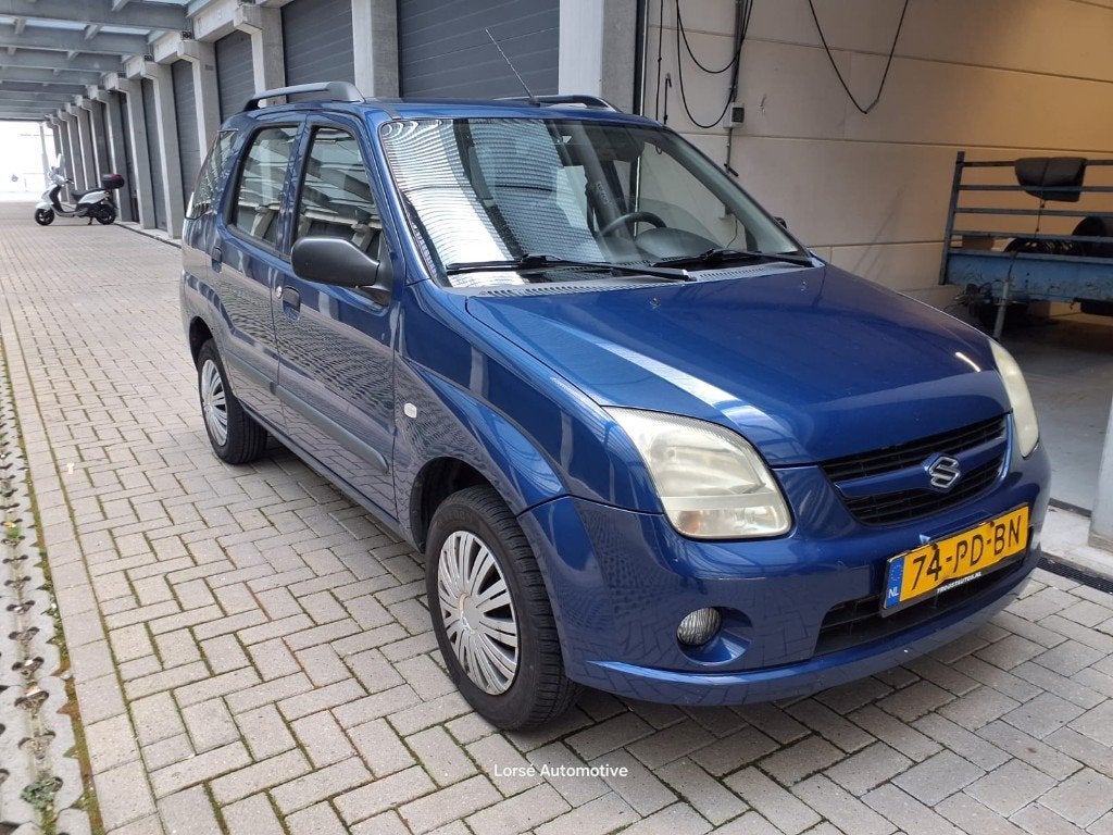 suzuki ignis 2004 AIRCO!! KOMT MET NIEUWE APK!!, Auto's, Voorwielaandrijving, Stof, 4 cilinders, Blauw