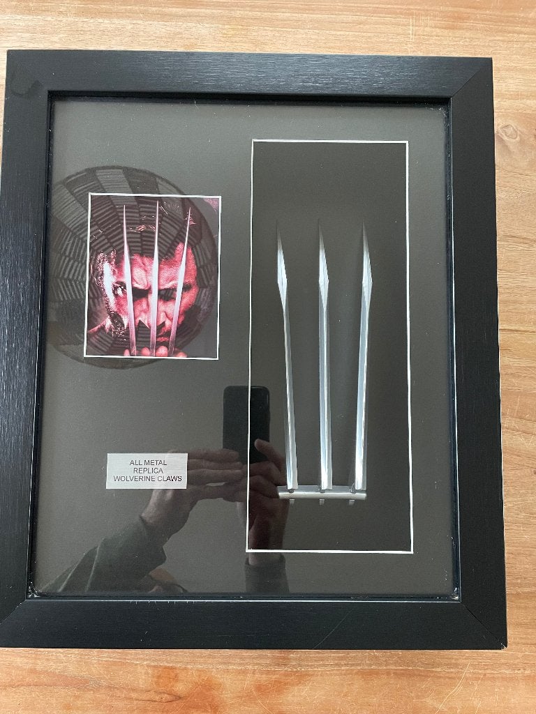 Replica metalen wolverine claws, klauwen deadpool life size, Ophalen, Zo goed als nieuw, Film, Beeldje, Replica of Model