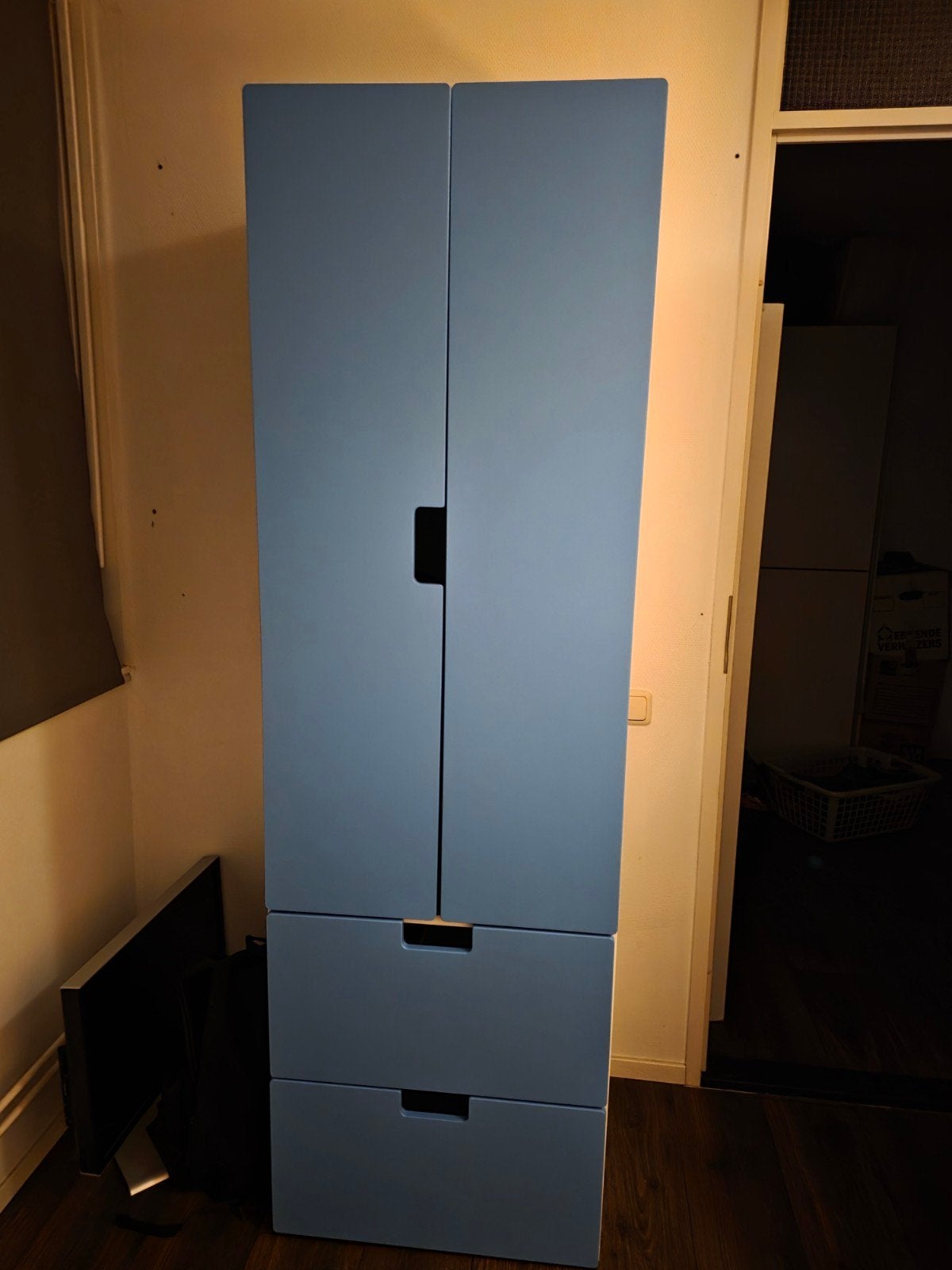 IKEA Stuva Kast - Gebruikt, Blauw met Lades en Deuren, Ophalen, Overige materialen, Gebruikt, Met lade(s)
