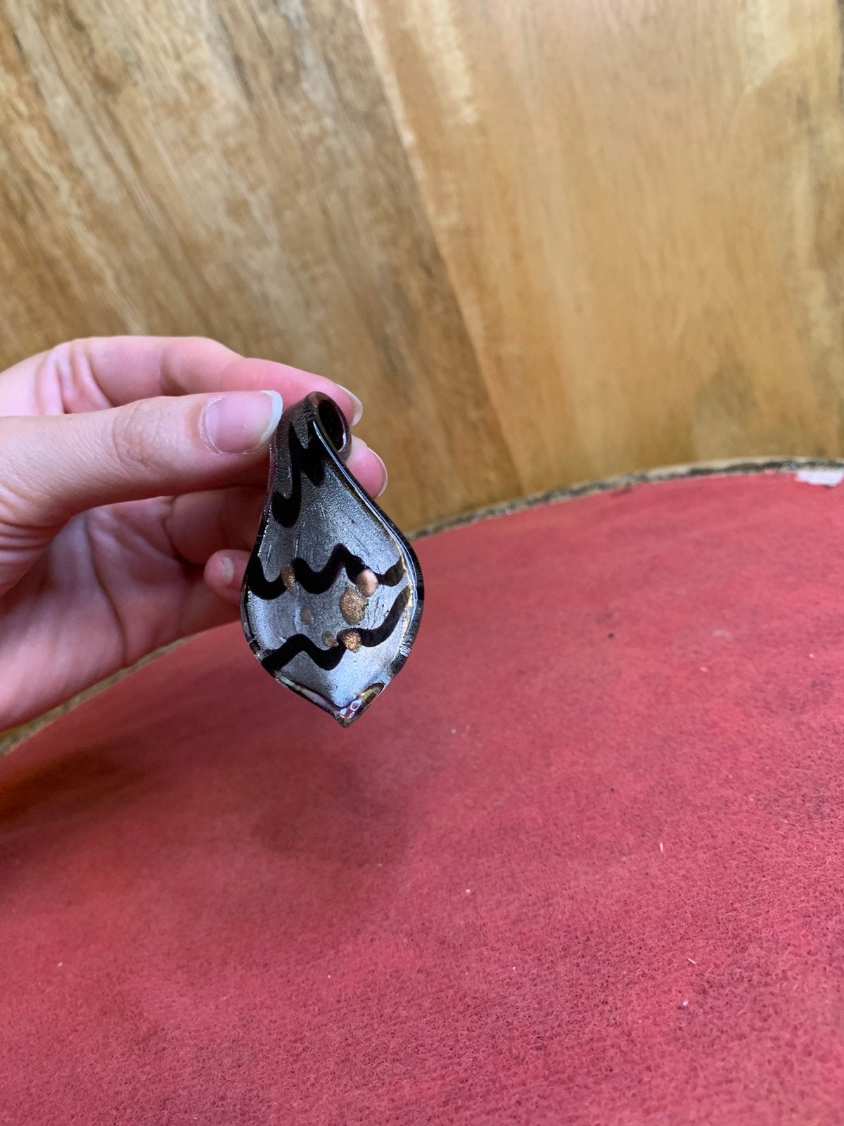 Glazen ketting hanger, Verzenden, Zo goed als nieuw, Overige materialen